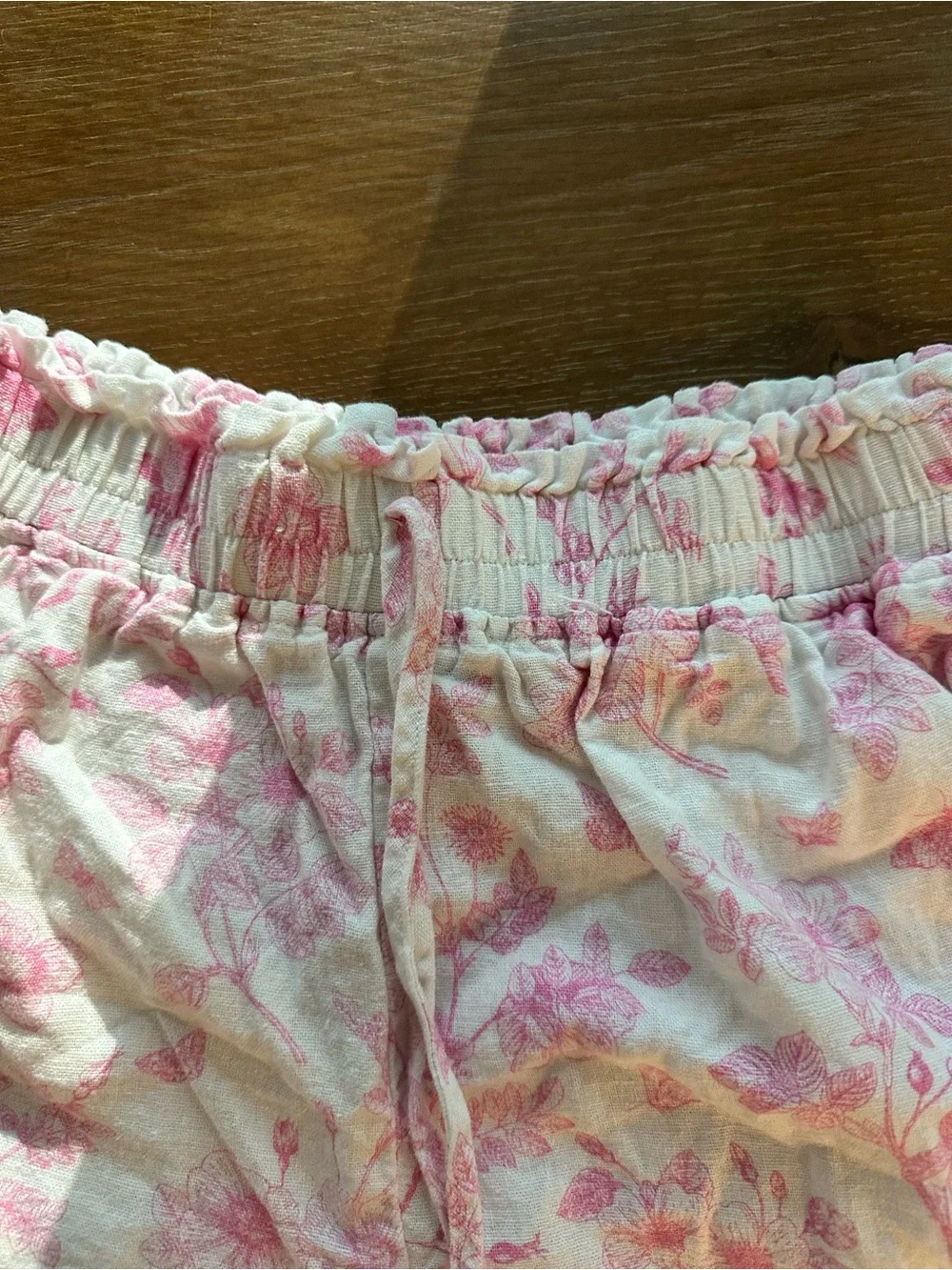 Francesca's Collections Pink Floral High-Waist Shorts